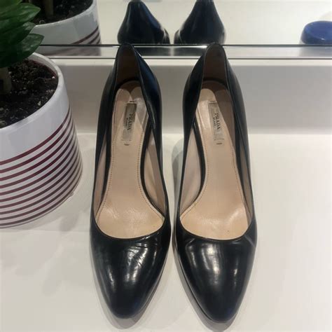 prada saffiano almond toe pump|Prada Saffiano Leather Pump (Women) .